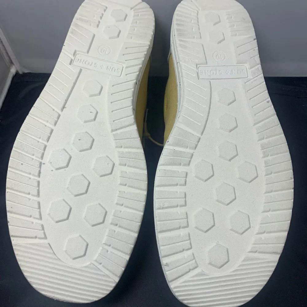 Sun + Stone Brian Yellow Canvas‎ Shoes Men’s Size 10 New in Box